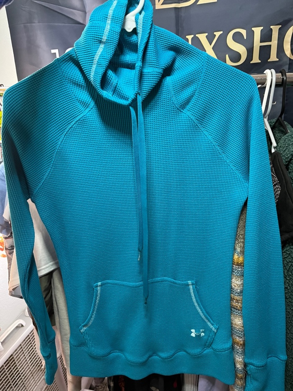 Under Armour Teal Textured Pullover